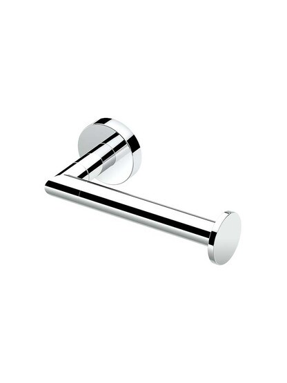Glam Euro Toilet-Paper Holder in Polished Chrome.